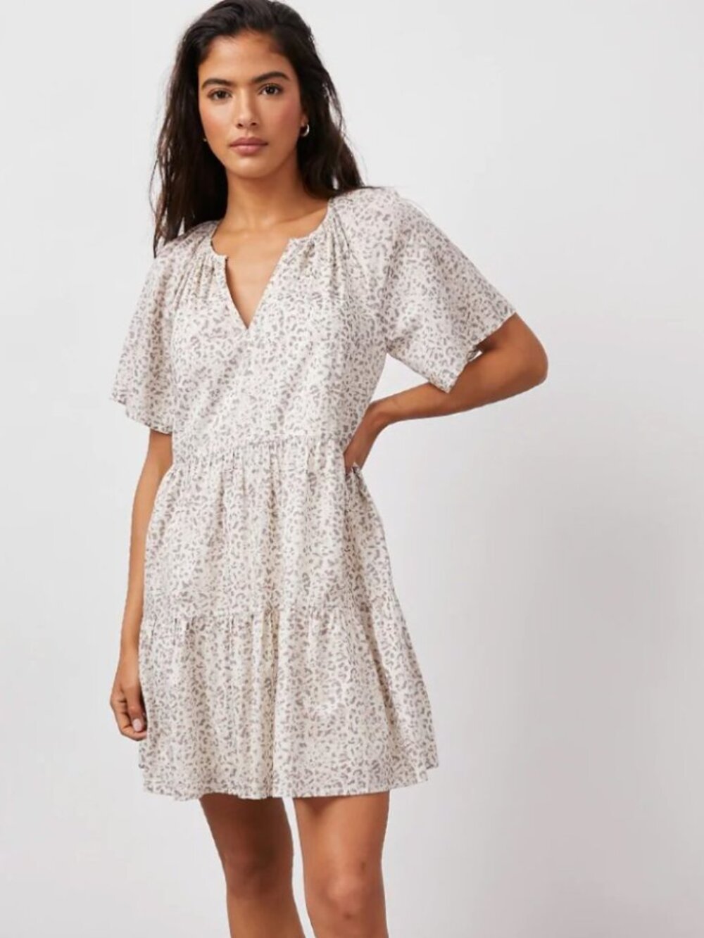 Rails Dress/Clarissa watercolor cheetah